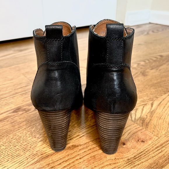 Lucky Brand Black Leather Yinan Booties 10 - Picture 6 of 10